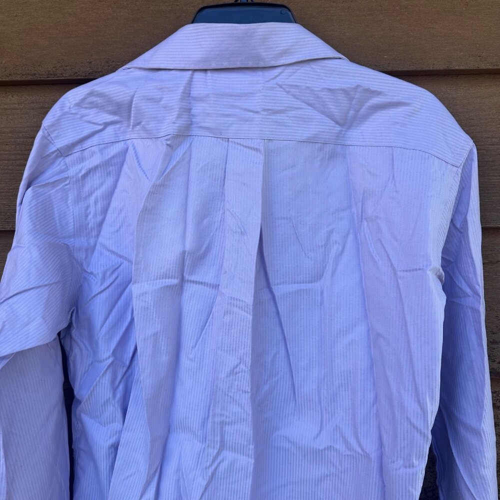 Joseph & Feiss Non- Iron Fitted Mens Button Down Dress Shirt Size 16 - Picture 7 of 8